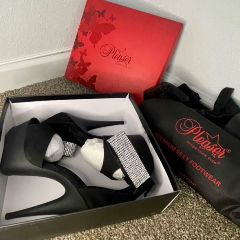 Pleaser Black High Heels